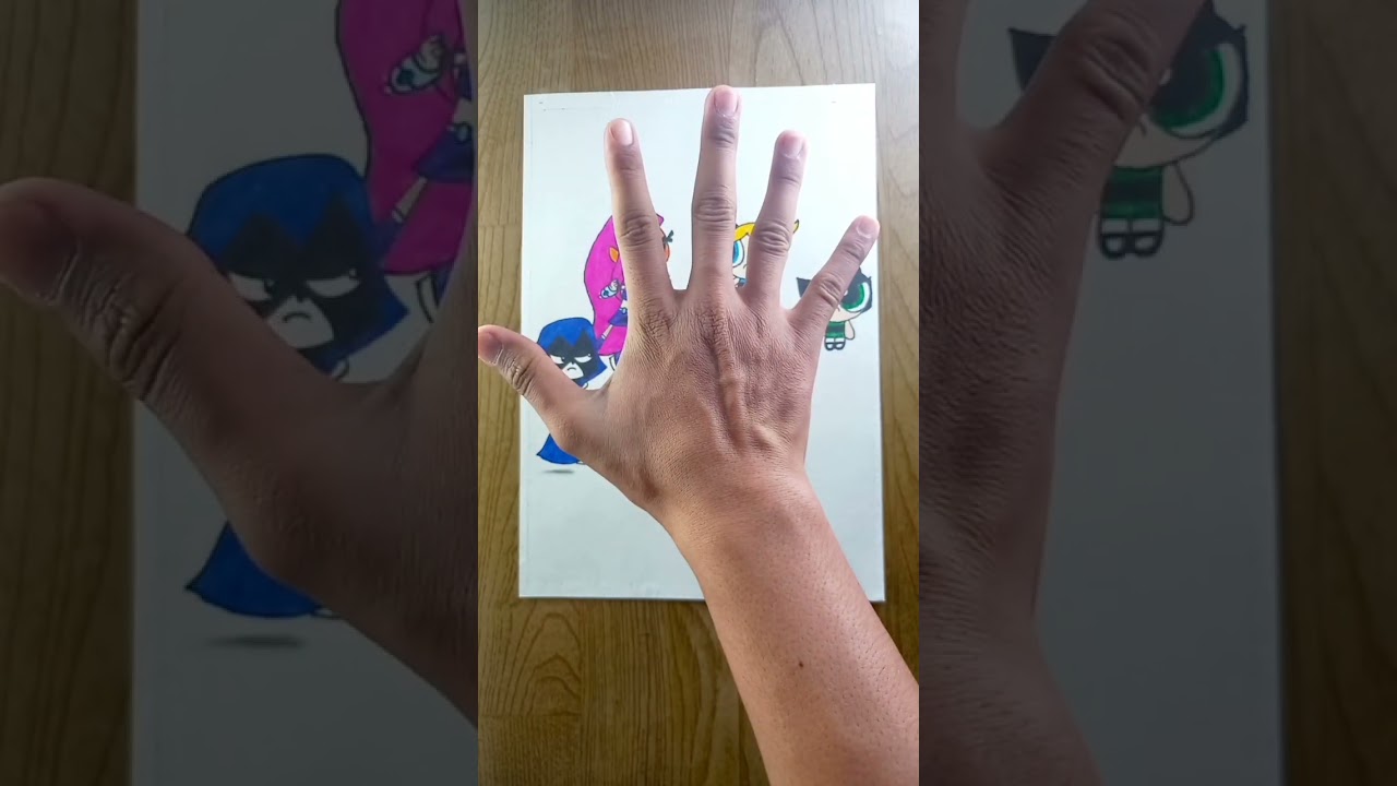 TRANSLATION❤️ ART🎨 REEL OF TTG VS PPG #shorts #youtubeshorts #drawing