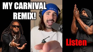 An0maly Drops Remix Verse To "Carnival" By Ye (Kanye West) & Ty Dolla Sign Instrumental Beat!