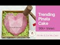 PINATA CAKE /PINATA SMASH CAKE/ SMASHABLE HEART CAKE/GEOMETRIC CHOCOLATE HEART WITH A SURPRISE