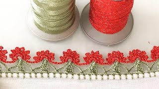 391 - Yine Sıralı Yine Çok Kolay Tığ Oyası Yapımı Oya Örnekleri Oya Modelleri