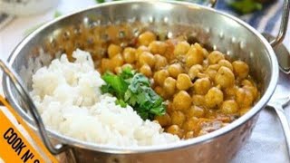 Coconut Curry Chickpeas  A Low Cal Vegan Dinner in 30 Minutes or Less