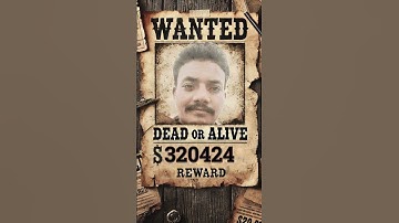 I try to wanted poster fillter 🤯🤑 #moneylove_#wanted_#filter_#tutorial#shorts