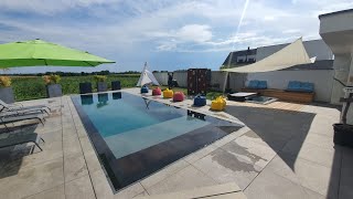 ABPool   Installation complete d'une piscine miroir ISIMIROIR sans bac tampon