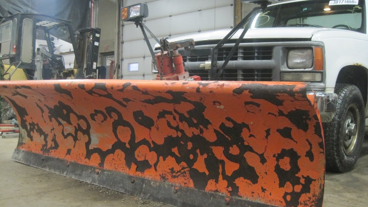 Orange camo plow? Western 8 5' snow plow unimount UP174 1843 Now UP178