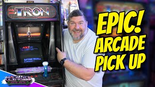EPIC Arcade Pickup! Tron Is My First Real Arcade Cabinet!