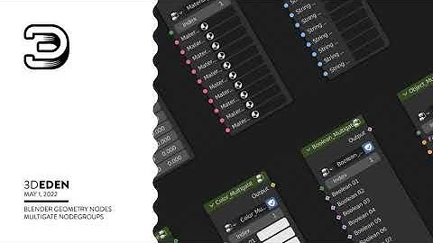 Blender Geometry nodes Multigate collection