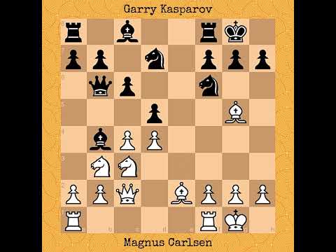 Magnus Carlsen vs Garry Kasparov, 2004 #chess #chessgame 