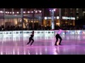 Meagan Duhamel &amp; Eric Radford at Bryant Park NYC 1.27.17