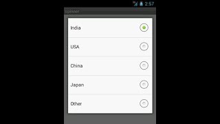 tutorial on android spinner and ListView Component 2017|(part-10)