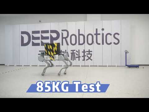Jueying X20 Quadruped Robot Extreme Load Exceeds 85KG!