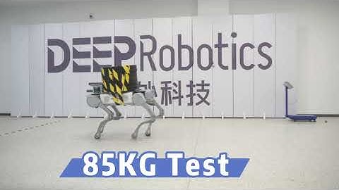 Jueying X20 Quadruped Robot Extreme Load Exceeds 85KG!