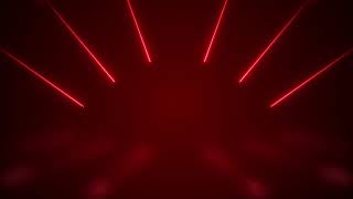 Glowing Red Neon Light Rays Background | 4K | FREE TO USE