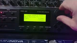 E-MU ESI-32: assigning samples to zones