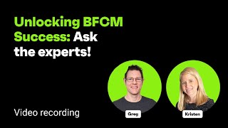 Unlocking BFCM Success: Ask the experts! | Omnisend Webinar