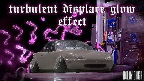 How To Make TURBULENT DISPLACE GLOW EFFECT in After Effects