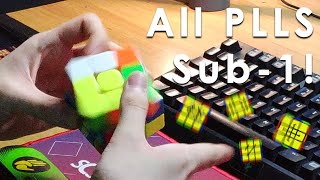 All Rubik's Cube PLL Algorithms Sub-1 Second! [Framecounted*]