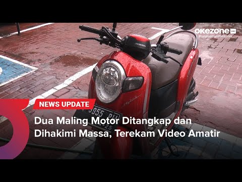 Dua Maling Motor Ditangkap dan Dihakimi Massa, Terekam Video Amatir