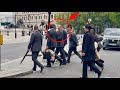 Prince Edward Unexpectedly Seen Walking Through Central London With Security
