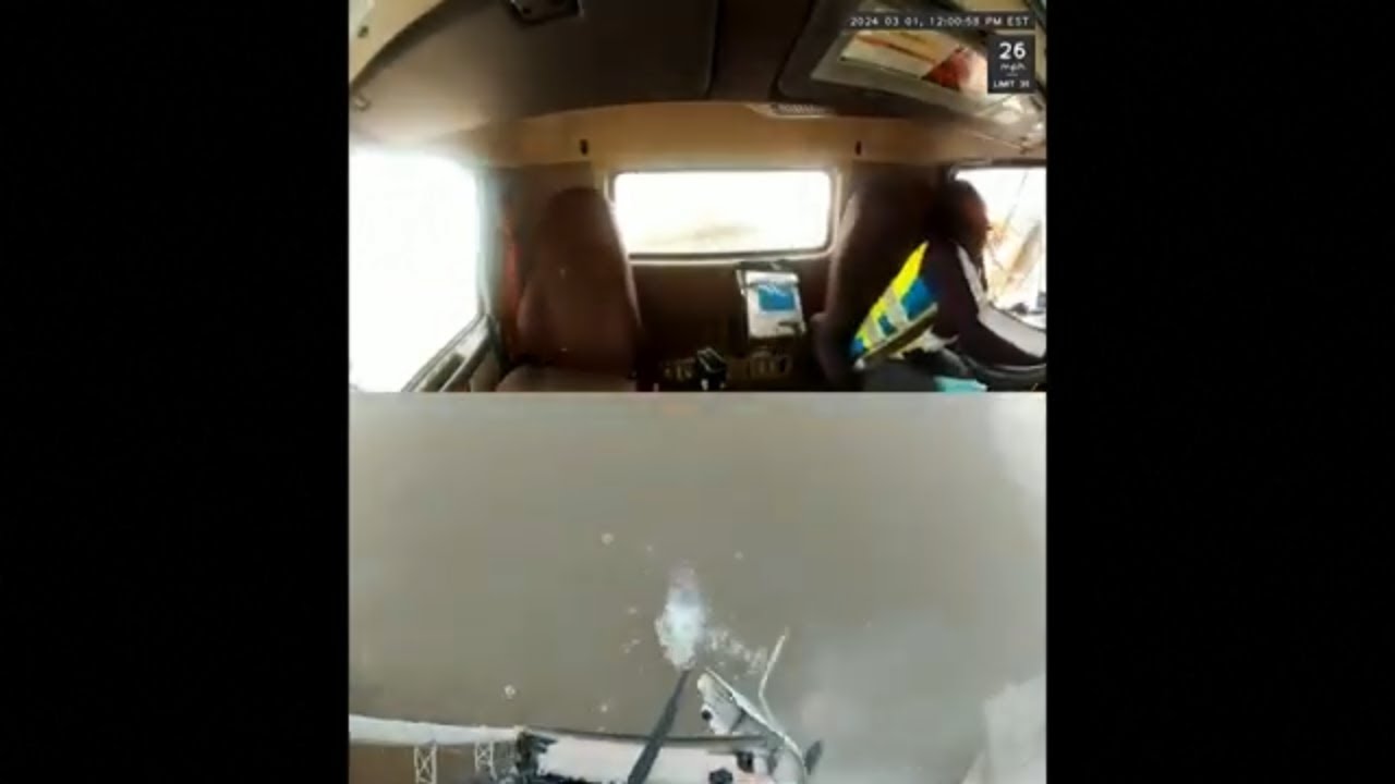 New Dash Cam Footage Shows Semi truck Driver Nearly Falling Off New Dash Cam Footage Shows Semi truck Driver Nearly Falling Off