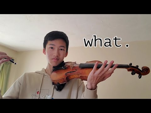 Unknown way to play harmonics on violin