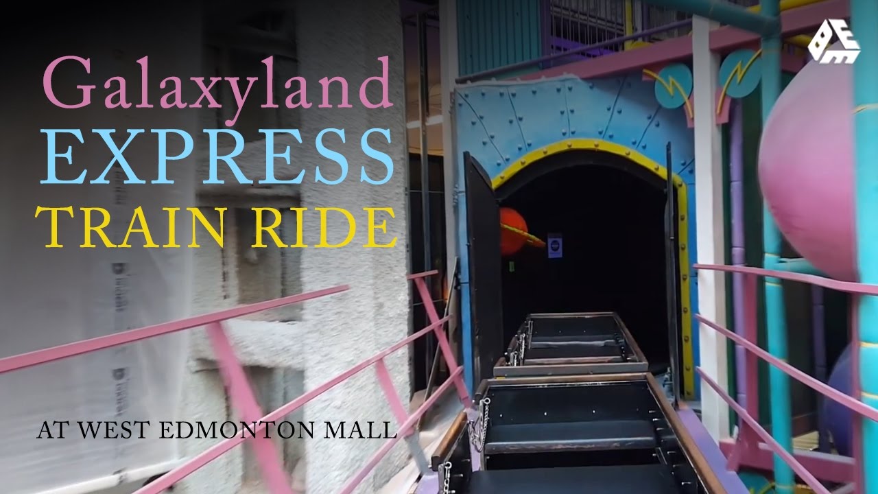 Galaxyland Express Train Ride On Ride Rear View West Edmonton Mall Best Edmonton Mall Youtube