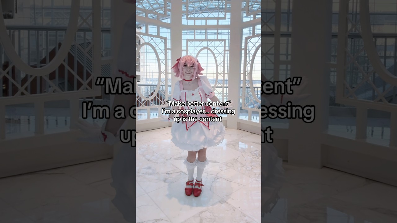 Sorry let me just do 50 back flips per video that’ll show em 😼 #cosplay #cosplayer #madoka #anime