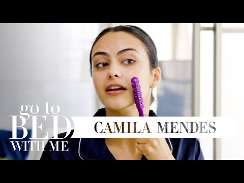 Camila Mendes' Nighttime Skincare Routine | Go To Bed With Me | Harper's Bazaar