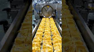 Overhead view jackfruit pods slicer #JackfruitChips #HowItsMade #FactoryTour #AIGenerated