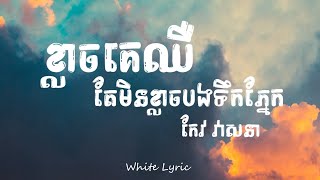 ខ្លាចគេឈឺតែមិនខ្លាចបងទឹកភ្នែក - កែវ វាសនា ( ????? )