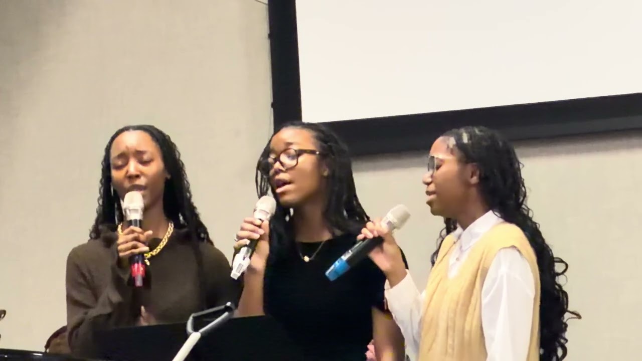 Sisters Quiana, Gabrielle, Vivienne sing special 