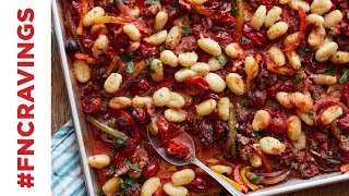 Crispy Sheet Pan Gnocchi with Sausage and Peppers | Food Network screenshot 4