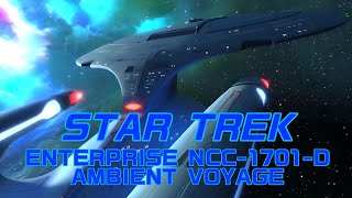 STAR TREK TNG Galaxy Class U.S.S. Enterprise NCC-1701-D Ambient Engine Noise 2 Hour Space Voyage