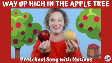 Way Up High In The Apple Tree | Preschool Apple Song for Kids | Song with Motions | Miss Nina