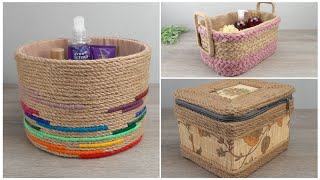 I made incredibly beautiful baskets with my own hands from jute cord.