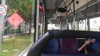 Rare bus service. MAN A22 Euro 5 bus ride on route 405 in Lim Chu Kang.