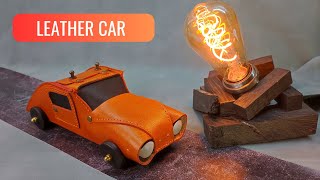 Leather Car-Jewelry Box: Step-by-Step DIY Tutorial and Pattern | Make Your Own Leather Car