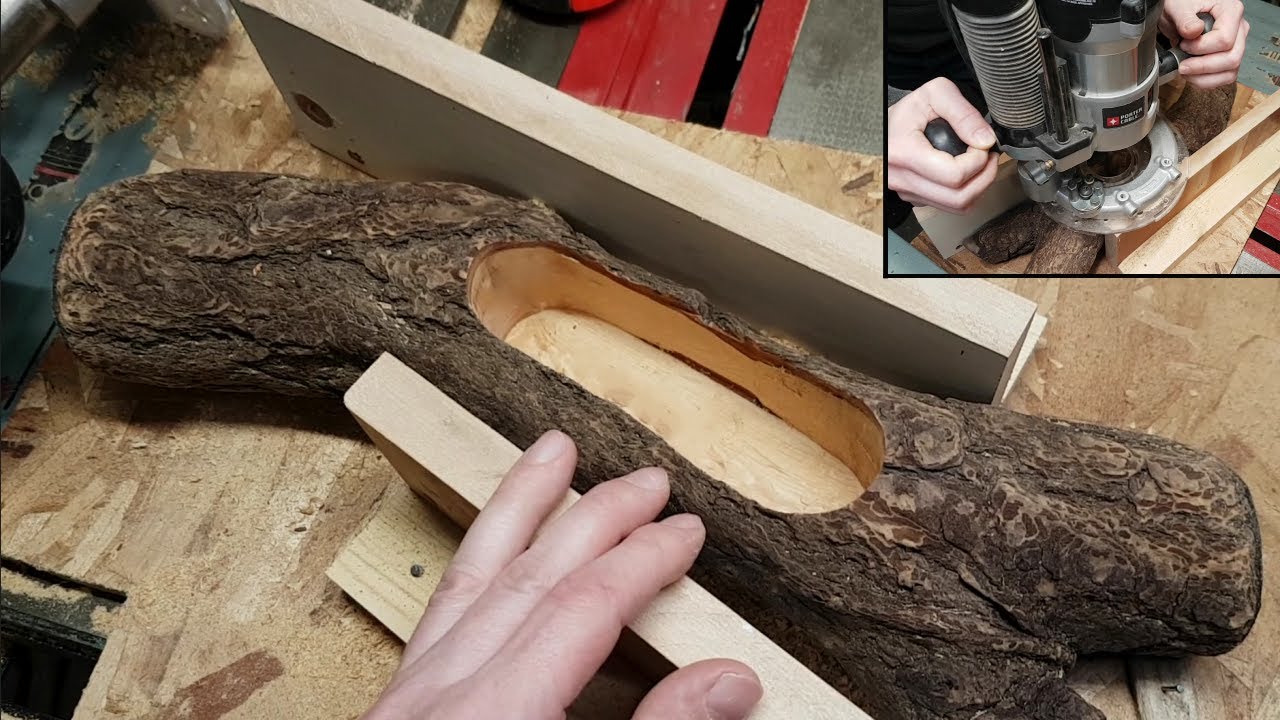 Small Log Planter boxes - Driftwood