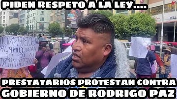 PROTESTAS EN CENTRO PACEÑO ANTE EL INCUMPLIMIENTO DEL PRESIDENTE RODRIGO PAZ NO CUMPLE MLEY 1670