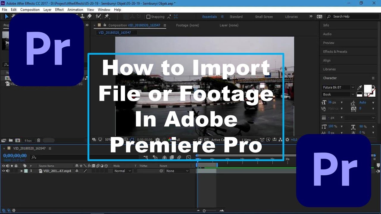 How to Import File or Footage in Adobe Premiere Pro - YouTube