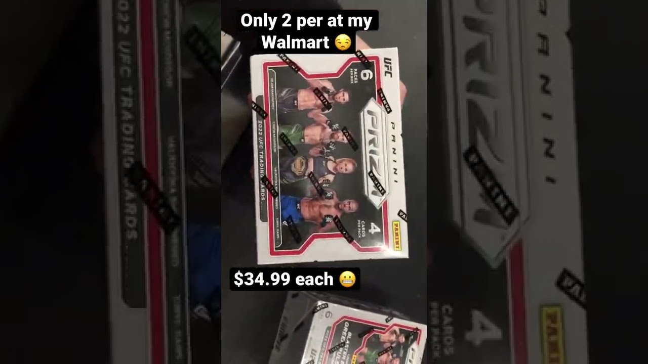 Found 2 blaster boxes of 2022 UFC Prizm at Walmart