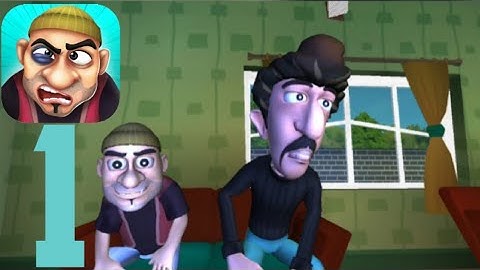 Scary Robber Home Clash - Gameplay Walkthrough Part 1 - Tutorial + Level 1-4 - (iOS,Android)