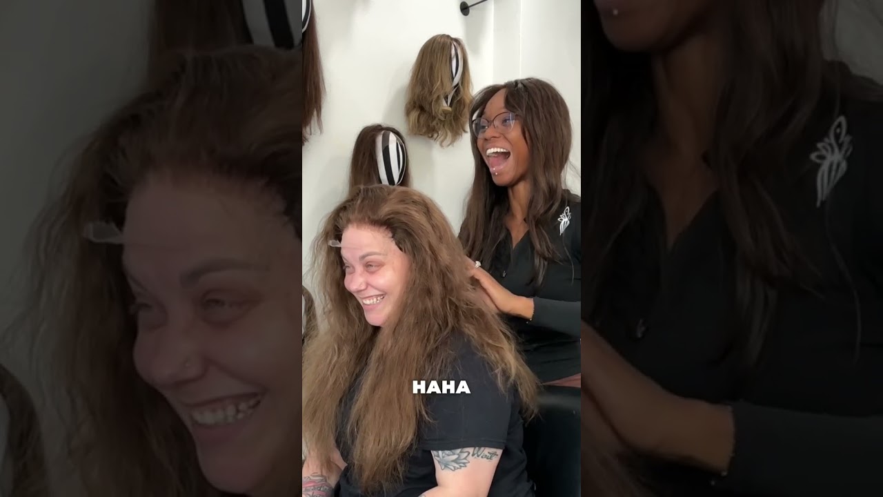 Making a wig out of chemo patients own hair
