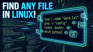 Linux Search Commands Explained 🔍 | find, grep, locate, which (Beginner Guide)