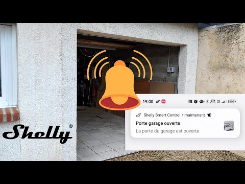 Une notification pour vous rappeler de fermer la porte avec Shelly DW2