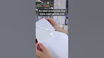 Our a4 label production line #label #quality #factory #material #workshop #thermal #machine