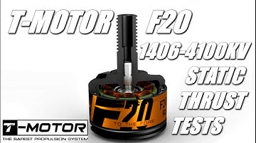 T-MOTOR F20 1406-4100KV Overview and Static Thrust Tests -Banggood.com