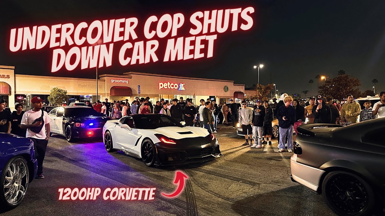 UNDERCOVER COP SHUTS DOWN CAR MEET - YouTube