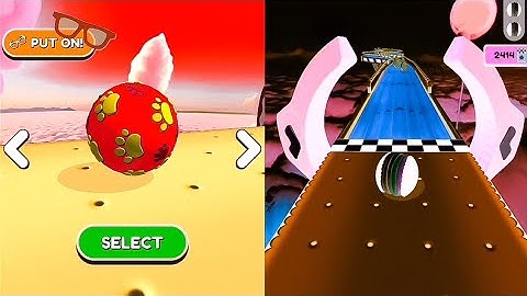 ⭕Going Balls, SpeedRun, Gameplay Vs Reversed Video Ball Game #221