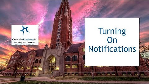 Turning on Notifications