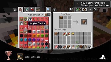 Minecraft trophy "Getting an upgrade" (bedrock)